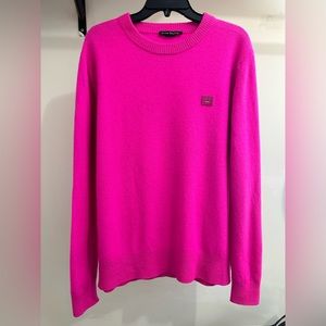 Acne Studios Hot Pink Pullover Sweater / Barbiecore Wool